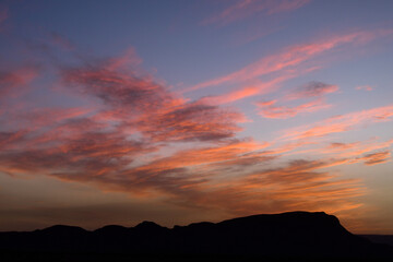 Sunset over Big Bend National Park, Texas