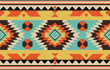 Navajo pattern native american indigenous art geometric ethnic concept tribal aztec navajo pattern maxican fabric seamless design for fabric,carpet,wallpaper,cloth,batik,quilt,craft,vector,illustrator
