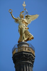Victoria statue at the Victory Column in Berlin, Germany
