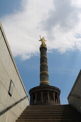 Stairs to Monument Victory Column in Berlin, Germany