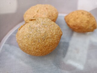 Pani Puri, Golgappe, Chat item, India dry Puri use full for Pani Puri Panipuri or Golgappa is a common street snack from India. It's a round, hollow puri filled with a mixture of flavoured water