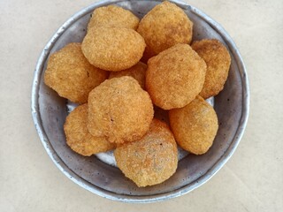 Pani Puri, Golgappe, Chat item, India dry Puri use full for Pani Puri Panipuri or Golgappa is a common street snack from India. It's a round, hollow puri filled with a mixture of flavoured water