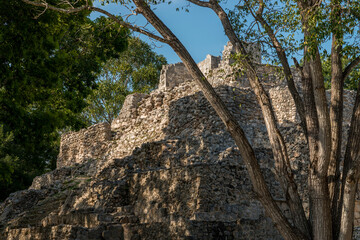 Antigua ciudad Maya de Edzná, en Campeche, México.