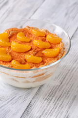 Mandarin orange tiramisu