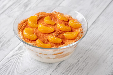 Mandarin orange tiramisu