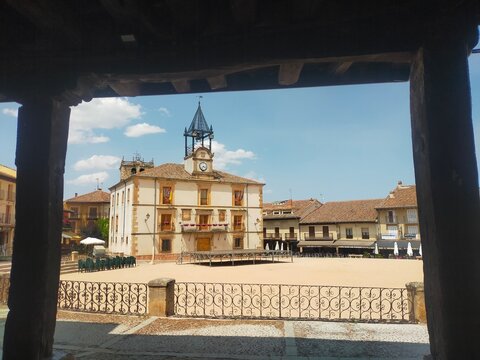 Plaza Mayor de Riaza, Riaza, Segovia (Espa&ntilde;a)
