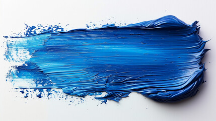 Brushed canvas with blue oil paint