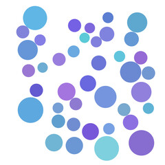 Blue and purple random point, bubble background.	