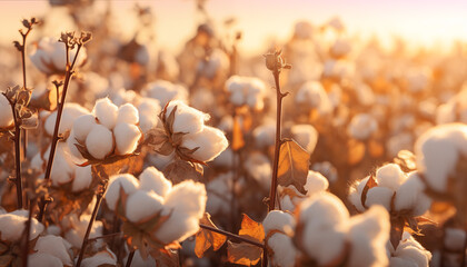 cotton field close up