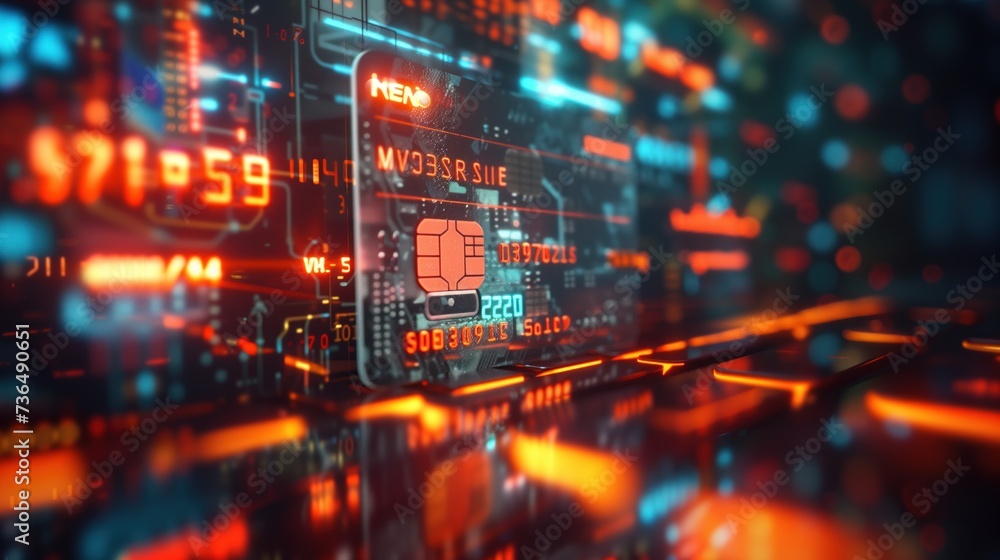 Poster dynamic image of a digital device screen engaging in vpn-protected online shopping