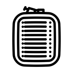 hoop cover embroidery hobby line icon vector illustration © sevector