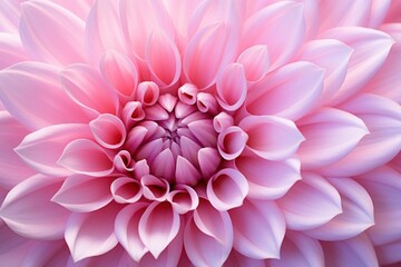 Delicate Pink flower closeup. Macro plant fresh bright flora dahlia. Generate Ai