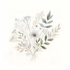Botanical Illustrations with Watercolor and Blooms