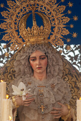 Virgen de la Aurora de la hermandad del resucitado de Sevilla