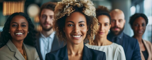 Embracing Diversity in a Professional Office: Collaborative Strategies. Concept Effective Communication, Inclusive Leadership, Team Building, Employee Training, Diverse Hiring Practices - obrazy, fototapety, plakaty