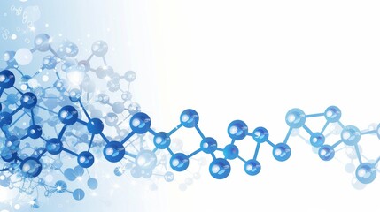 vector illustration of a DNA molecule structure, artistically rendered to highlight the complexity and beauty of genetic coding