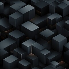 Obraz premium Dark black Geometric grid background Modern dark abstract texture seamless pattern