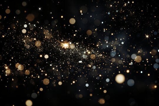 Black bokeh glitter background for special days like award shows or other glitter and glamour related events