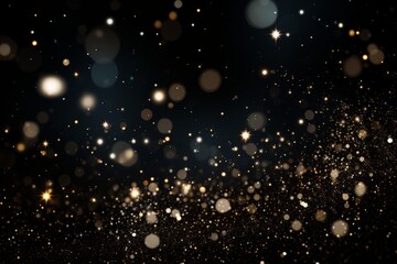 Fototapeta na wymiar Black bokeh glitter background for special days like award shows or other glitter and glamour related events