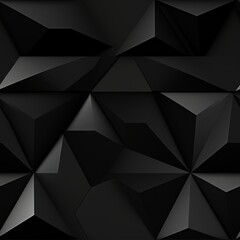 Fototapeta premium Dark black Geometric grid background Modern dark abstract texture seamless pattern