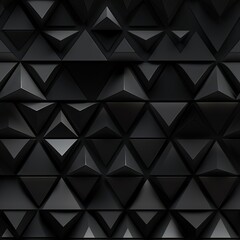 Fototapeta premium Dark black Geometric grid background Modern dark abstract texture seamless pattern