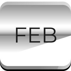 Vector simple icon calendar, month of the year, collection of calendar symbols.