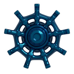 Metal abstract shape, 3d render © neurostructure