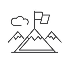 Acomplishment Victory Vector Icon design