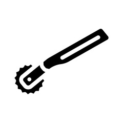 tracing wheel embroidery hobby glyph icon vector illustration
