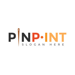 PINPOINT logo design template vector