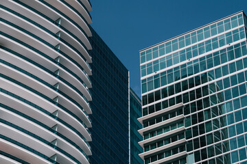 modern office building with sky Brickell miami 