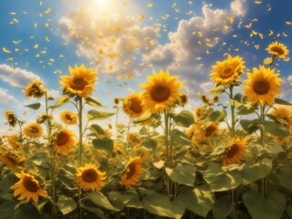 Harmony of Sunlit Symphony: A Serenade to Nature's Beauty - AI Generated