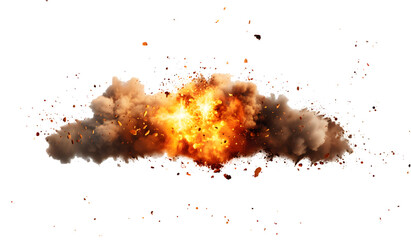 Explosion border isolated on transparent background 