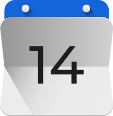 Vector simple icon calendar, 31 day of the month, collection of calendar symbols.