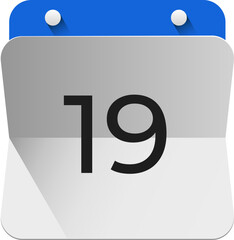 Vector simple icon calendar, 31 day of the month, collection of calendar symbols.