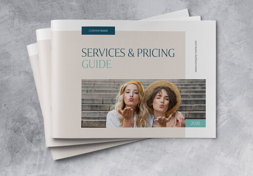 Services and Pricing Guide Brochure Landscape Design