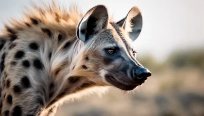 Foto op Plexiglas Hyena, isolated white background  © abu