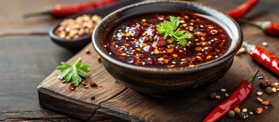 Spicy sauce or bean paste with experience