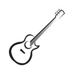 guitar icon vector illustration design template