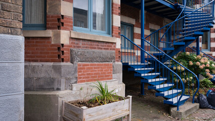 Timeless Charm: Stone Staircases and Traditional Architecture in Montreal city