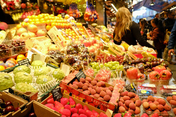 The Boqueria Market in Barcelona