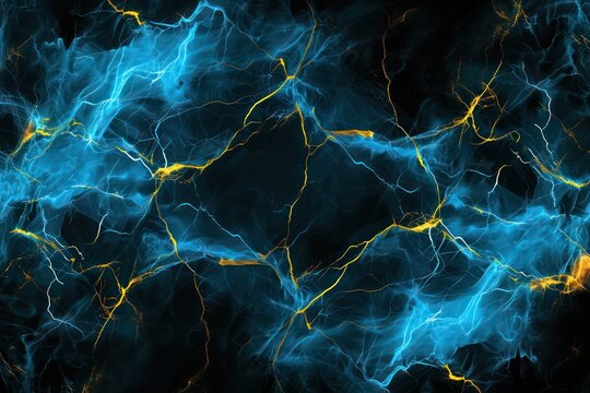image of blue electrical wave pattern