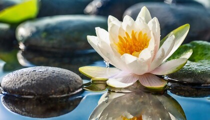 zen flower loto in water