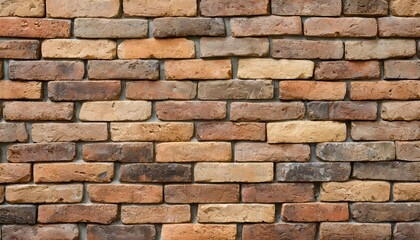 beautiful brown block brick wall seamless pattern texture background