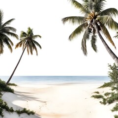 palm trees on the beach