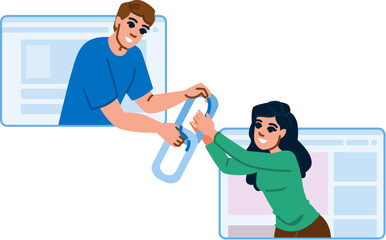 website backlinks vector