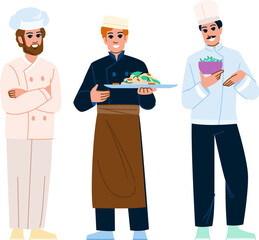 kitchen chef man vector