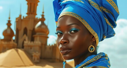 Portrait of an african princess.