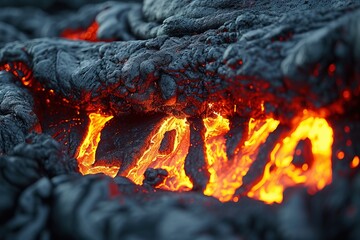Word Lava is made of lava in volcano.