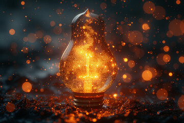A radiant beacon of light emerging from a brainstorming session, representing the guiding illumination of a brilliant idea. Concept of illuminating ideas. Generative Ai.